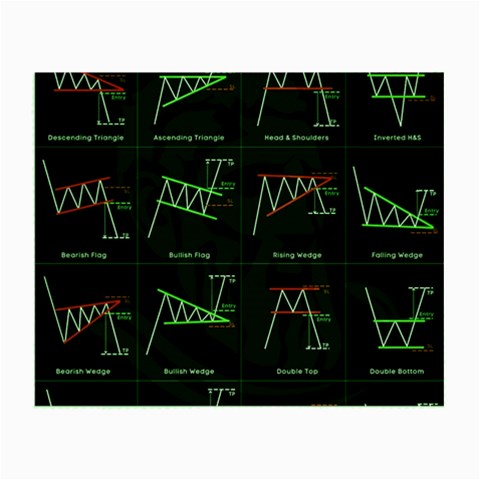 Chart Pattern Small Glasses Cloth from ArtsNow.com Front