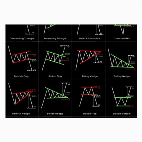 Chart Pattern Large Glasses Cloth from ArtsNow.com Front