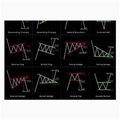 Chart Pattern Large Glasses Cloth (2 Sides) from ArtsNow.com Back