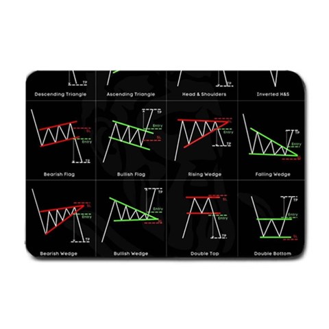 Chart Pattern Small Doormat from ArtsNow.com 24 x16  Door Mat