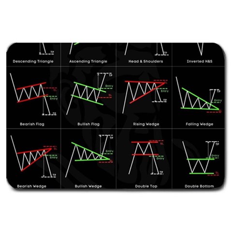 Chart Pattern Large Doormat from ArtsNow.com 30 x20  Door Mat