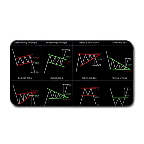 Chart Pattern Medium Bar Mat from ArtsNow.com 16 x8.5  Bar Mat