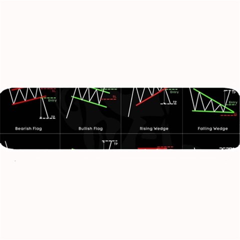 Chart Pattern Large Bar Mat from ArtsNow.com 32 x8.5  Bar Mat