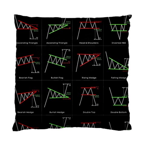 Chart Pattern Standard Cushion Case (Two Sides) from ArtsNow.com Front