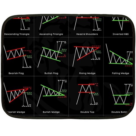 Chart Pattern Fleece Blanket (Mini) from ArtsNow.com 35 x27  Blanket Front