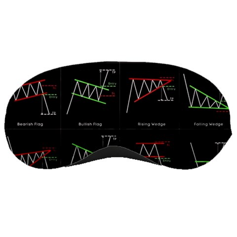 Chart Pattern Sleeping Mask from ArtsNow.com Front