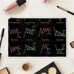 Chart Pattern Cosmetic Bag (Large)