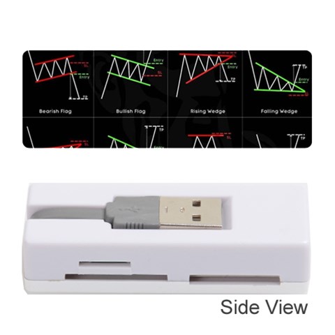 Chart Pattern Memory Card Reader (Stick) from ArtsNow.com Front