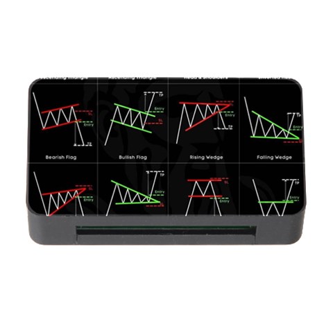 Chart Pattern Memory Card Reader with CF from ArtsNow.com Front