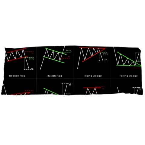 Chart Pattern Body Pillow Case Dakimakura (Two Sides) from ArtsNow.com Front