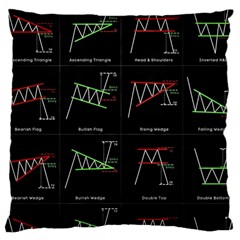 Chart Pattern Large Cushion Case (Two Sides) from ArtsNow.com Front
