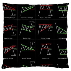 Chart Pattern Large Cushion Case (Two Sides) from ArtsNow.com Front