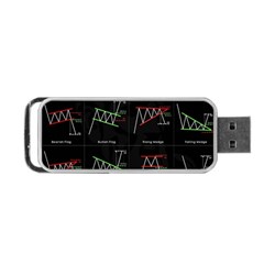 Chart Pattern Portable USB Flash (Two Sides) from ArtsNow.com Front