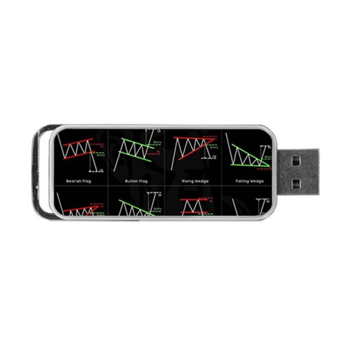 Chart Pattern Portable USB Flash (Two Sides) from ArtsNow.com Back