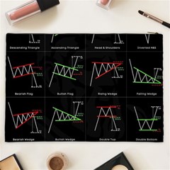 Chart Pattern Cosmetic Bag (XXL) from ArtsNow.com Back