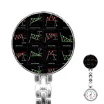 Chart Pattern Stainless Steel Nurses Watch