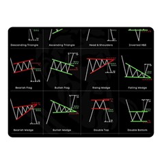 Chart Pattern Fleece Blanket (Small) from ArtsNow.com 45 x34  Blanket Back