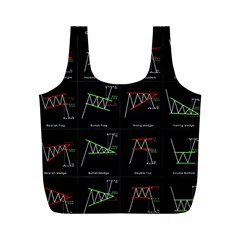 Chart Pattern Full Print Recycle Bag (M) from ArtsNow.com Back
