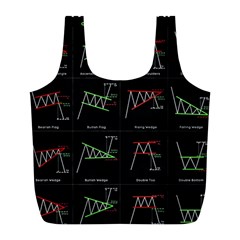 Chart Pattern Full Print Recycle Bag (L) from ArtsNow.com Back