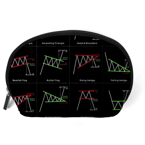 Chart Pattern Accessory Pouch (Large) from ArtsNow.com Back