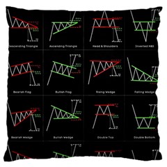 Chart Pattern Standard Premium Plush Fleece Cushion Case (Two Sides) from ArtsNow.com Back