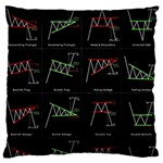 Chart Pattern Large Premium Plush Fleece Cushion Case (One Side)