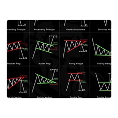 Chart Pattern Premium Plush Fleece Blanket (Mini) from ArtsNow.com 35 x27  Blanket Back