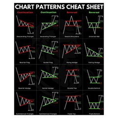 Chart Pattern Drawstring Pouch (XL) from ArtsNow.com Back