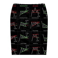 Chart Pattern Midi Wrap Pencil Skirt from ArtsNow.com Back