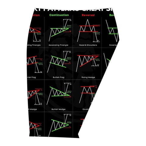 Chart Pattern Midi Wrap Pencil Skirt from ArtsNow.com  Front Right 