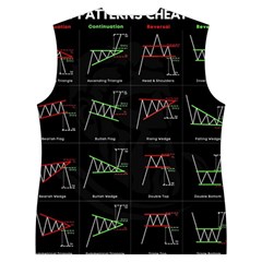 Chart Pattern Women s Button Up Vest from ArtsNow.com Back