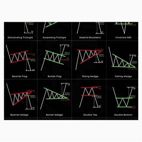 Chart Pattern Roll Up Canvas Pencil Holder (M) from ArtsNow.com Front