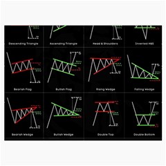 Chart Pattern Roll Up Canvas Pencil Holder (M) from ArtsNow.com Front