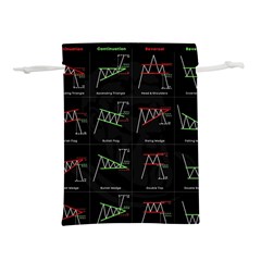 Chart Pattern Lightweight Drawstring Pouch (S) from ArtsNow.com Front