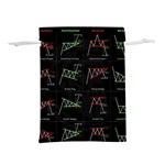 Chart Pattern Lightweight Drawstring Pouch (S)