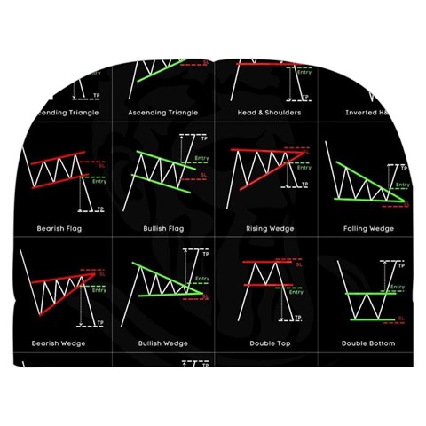 Chart Pattern Make Up Case (Medium) from ArtsNow.com Back