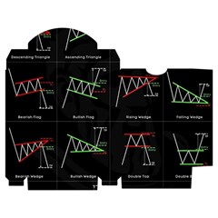 Chart Pattern Playing Cards Single Design (Rectangle) with Custom Box from ArtsNow.com Poker Box