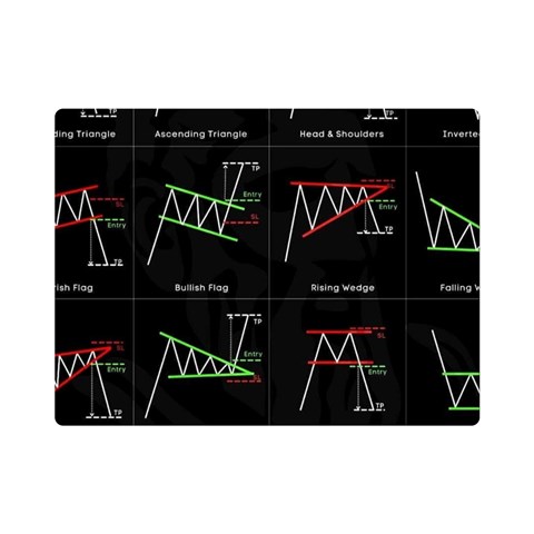 Chart Pattern One Side Premium Plush Fleece Blanket (Mini) from ArtsNow.com 35 x27  Blanket Front