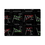 Chart Pattern One Side Premium Plush Fleece Blanket (Mini)