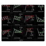 Chart Pattern One Side Premium Plush Fleece Blanket (Small)