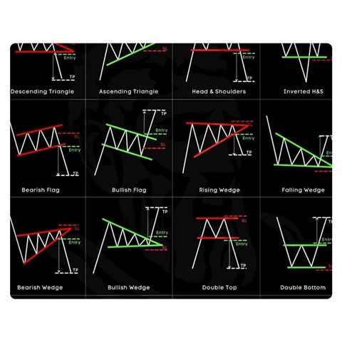 Chart Pattern One Side Premium Plush Fleece Blanket (Medium) from ArtsNow.com 60 x50  Blanket Front