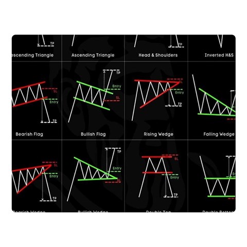 Chart Pattern One Side Premium Plush Fleece Blanket (Large) from ArtsNow.com 80 x60  Blanket Front