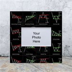 Chart Pattern White Box Photo Frame 4  x 6 