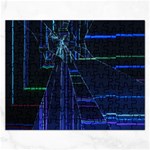Screen Glitch Broken  Crack  Fracture  Glass Pattern Rectangular Jigsaw Puzzl