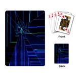 Screen Glitch Broken  Crack  Fracture  Glass Pattern Playing Cards Single Design (Rectangle)