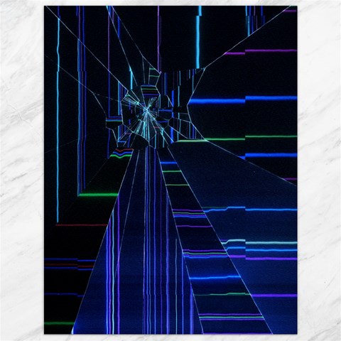 Screen Glitch Broken  Crack  Fracture  Glass Pattern Canvas 12  x 16  from ArtsNow.com 11.86 x15.41  Canvas - 1