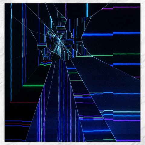 Screen Glitch Broken  Crack  Fracture  Glass Pattern Canvas 16  x 16  from ArtsNow.com 15.2 x15.41  Canvas - 1