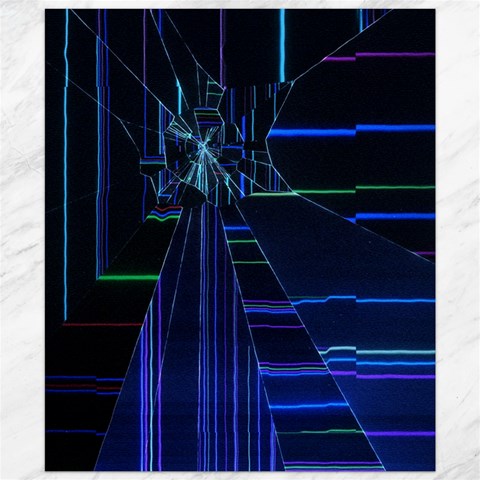 Screen Glitch Broken  Crack  Fracture  Glass Pattern Canvas 20  x 24  from ArtsNow.com 19.57 x23.15  Canvas - 1