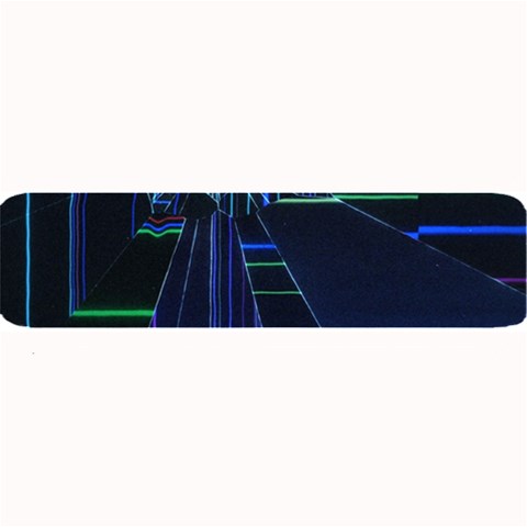 Screen Glitch Broken  Crack  Fracture  Glass Pattern Large Bar Mat from ArtsNow.com 32 x8.5  Bar Mat