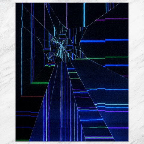 Screen Glitch Broken  Crack  Fracture  Glass Pattern Canvas 11  x 14  from ArtsNow.com 10.95 x13.48  Canvas - 1